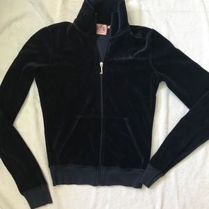 Juicy Couture Dark Blue Velour Jacket